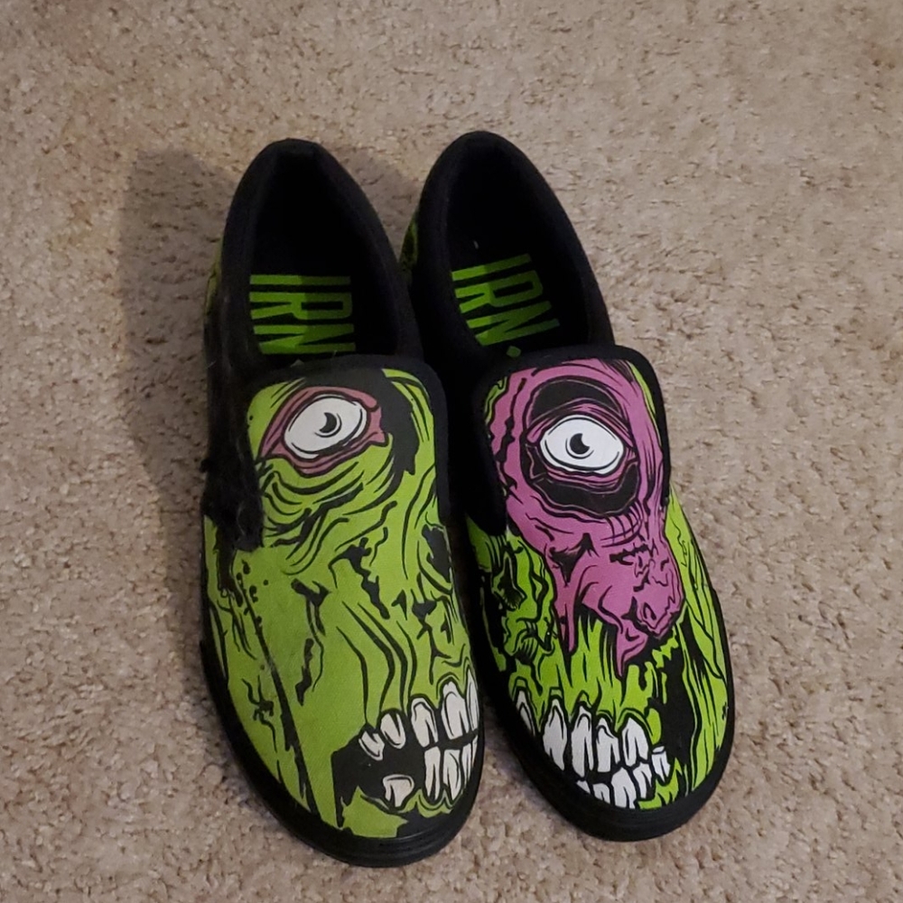 Iron Fist slip on zombie shoes